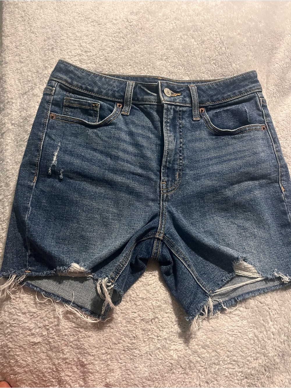 Old Navy Distressed Blue Denim Cutoff Shorts